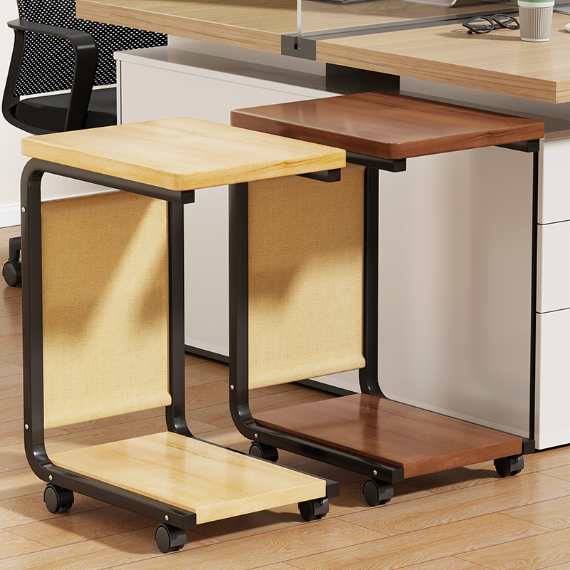 台式电脑主机托架家用带滑轮底座可移动一体收纳架多层置物架