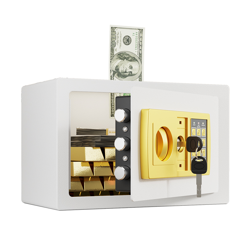 家用保险柜全钢防盗电子密码保险箱大容量可投币儿童存钱罐