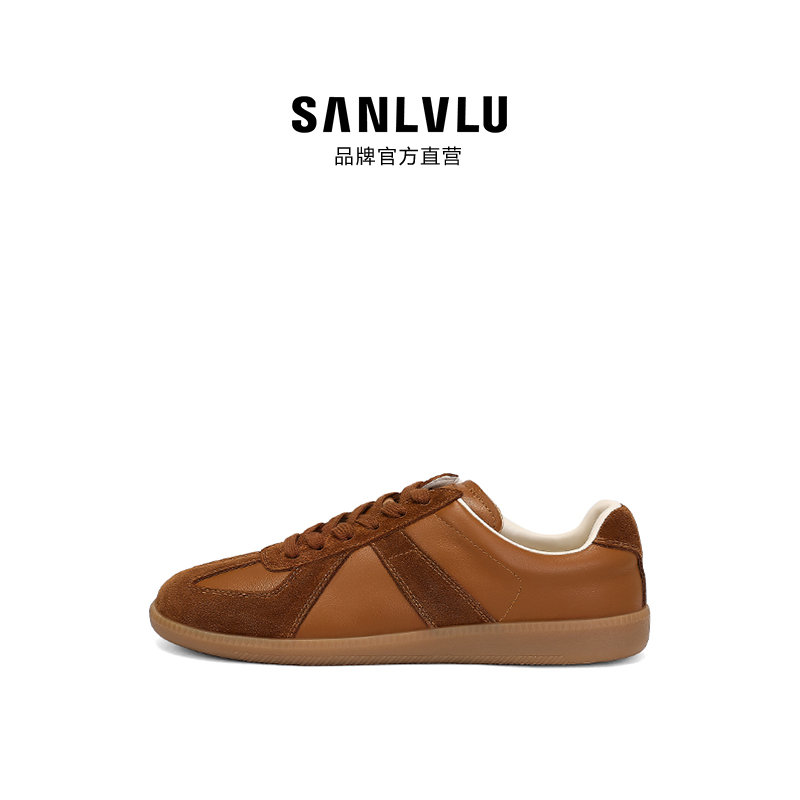 SANLVLU-经典SIRACH系列-FRUITSHELL BROWN 休闲复古美拉德训鞋女