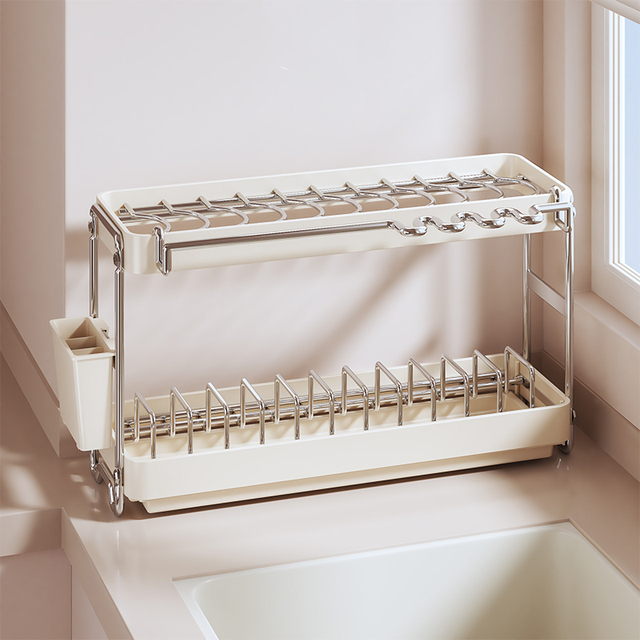 厨房碗碟收纳架台面家用多功能放碗盘碗筷碗架小型置物架沥水架子