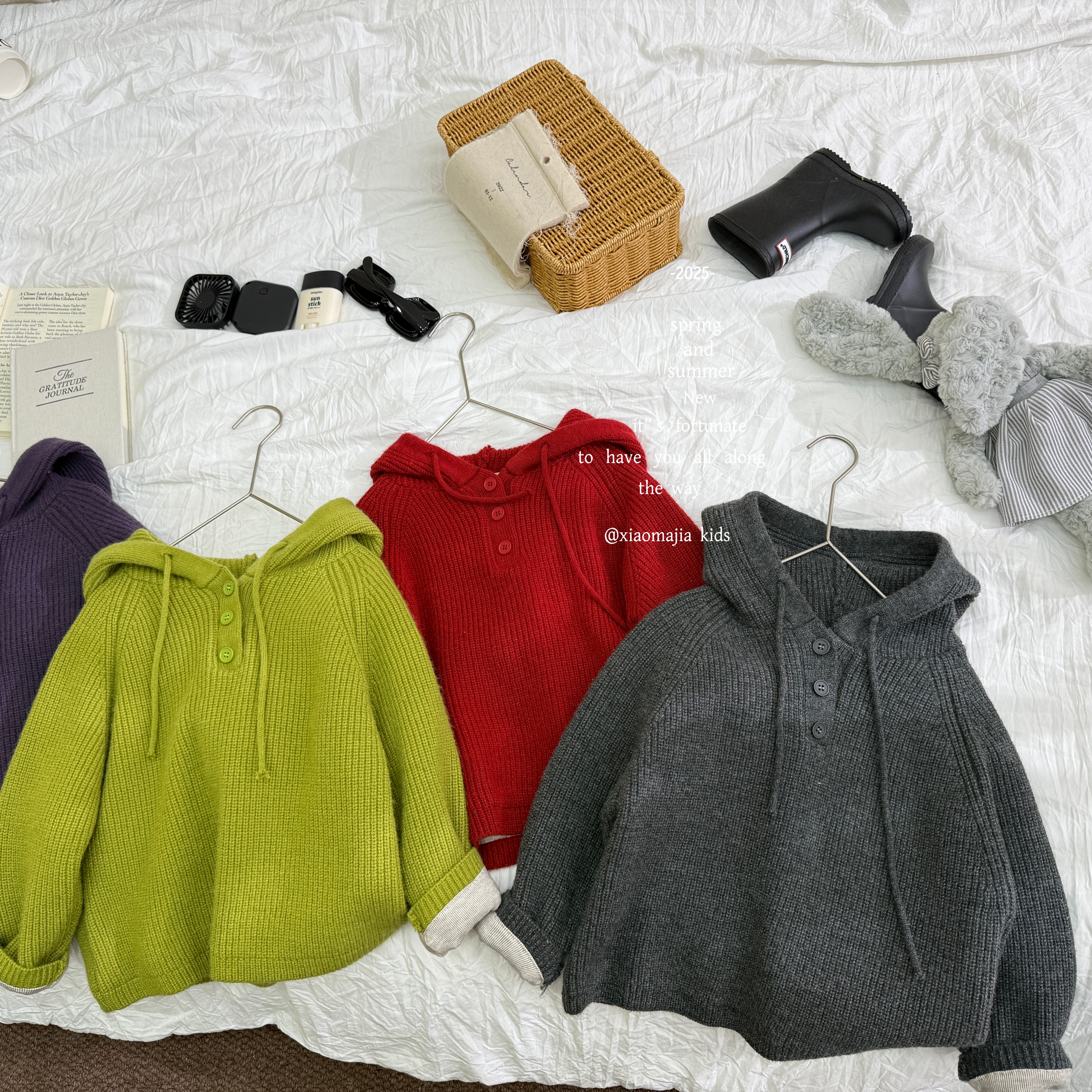 00儿童冬季针织加厚儿童连帽毛衣C-7207时尚百搭毛衣男女童外套