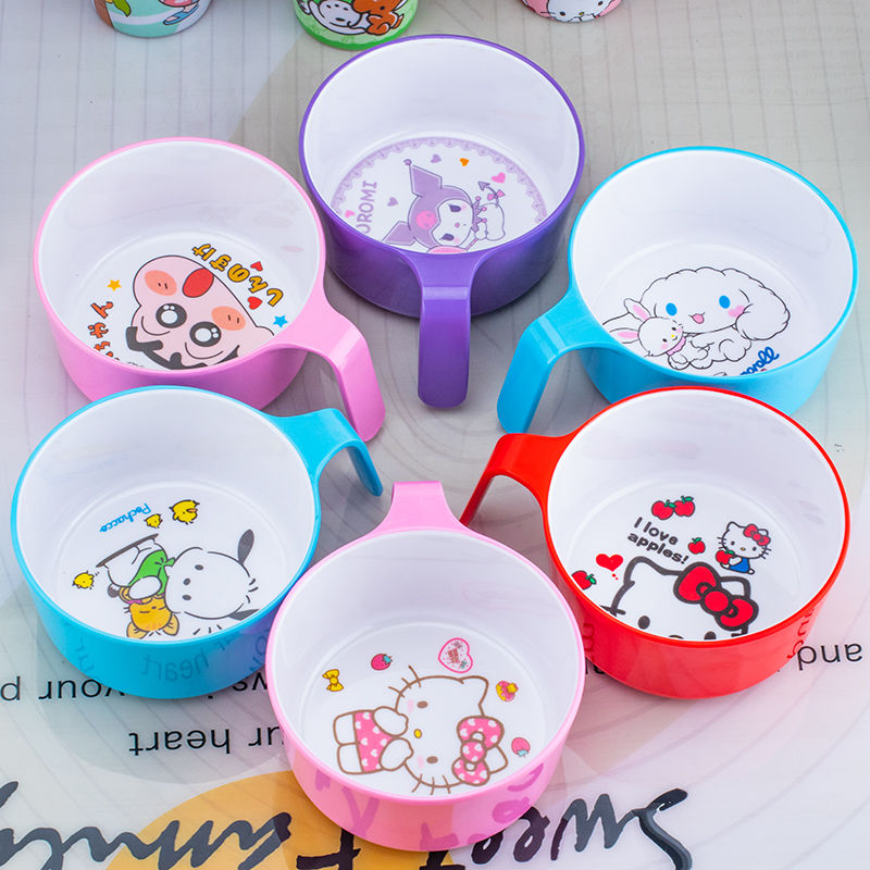 防摔耐热卡通碗创意儿童餐具 学生宿舍幼儿园专用可爱宝宝辅食碗