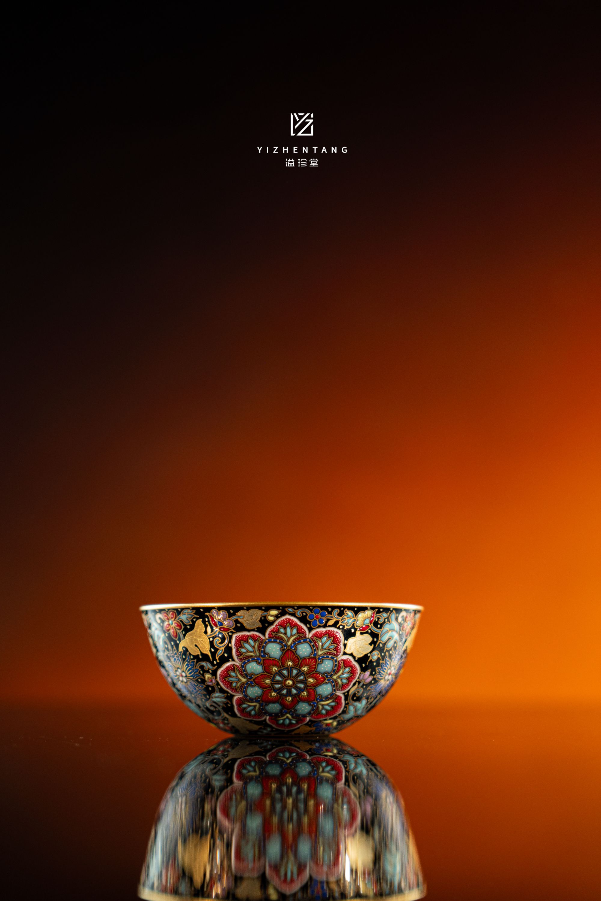 【双十二专属福利】溢珍堂百花含英卧足纯手工手绘高端陶瓷收藏送礼