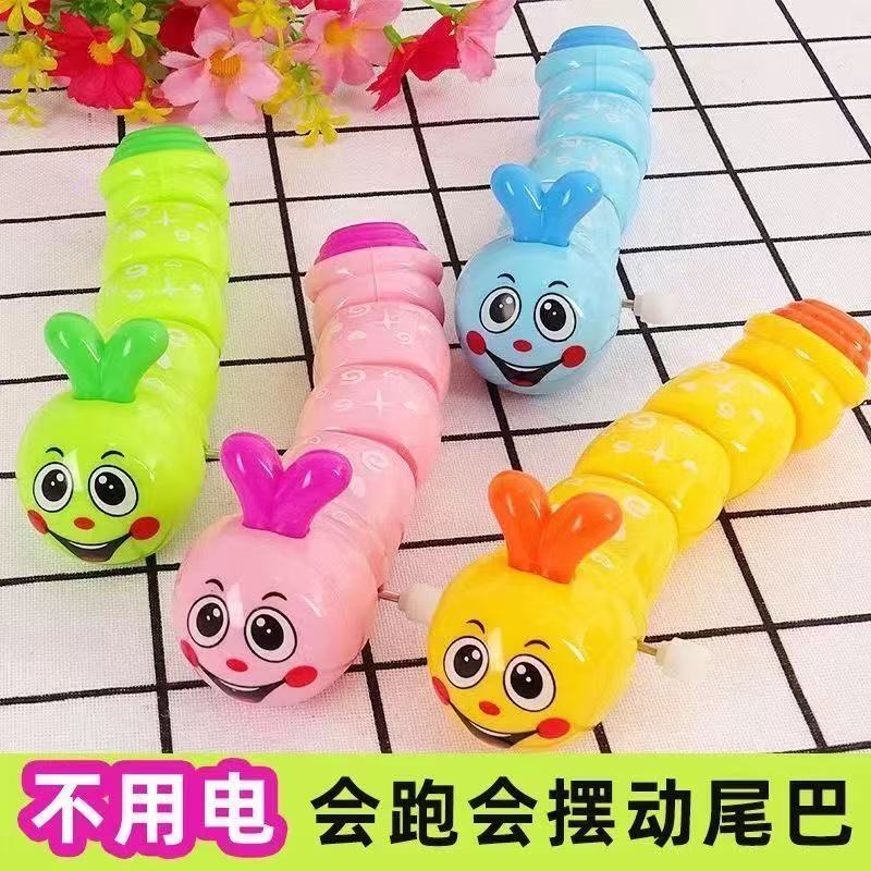 卡通仿真动物扭动毛毛虫网红可爱玩具上链发条扭扭虫解压益智玩具