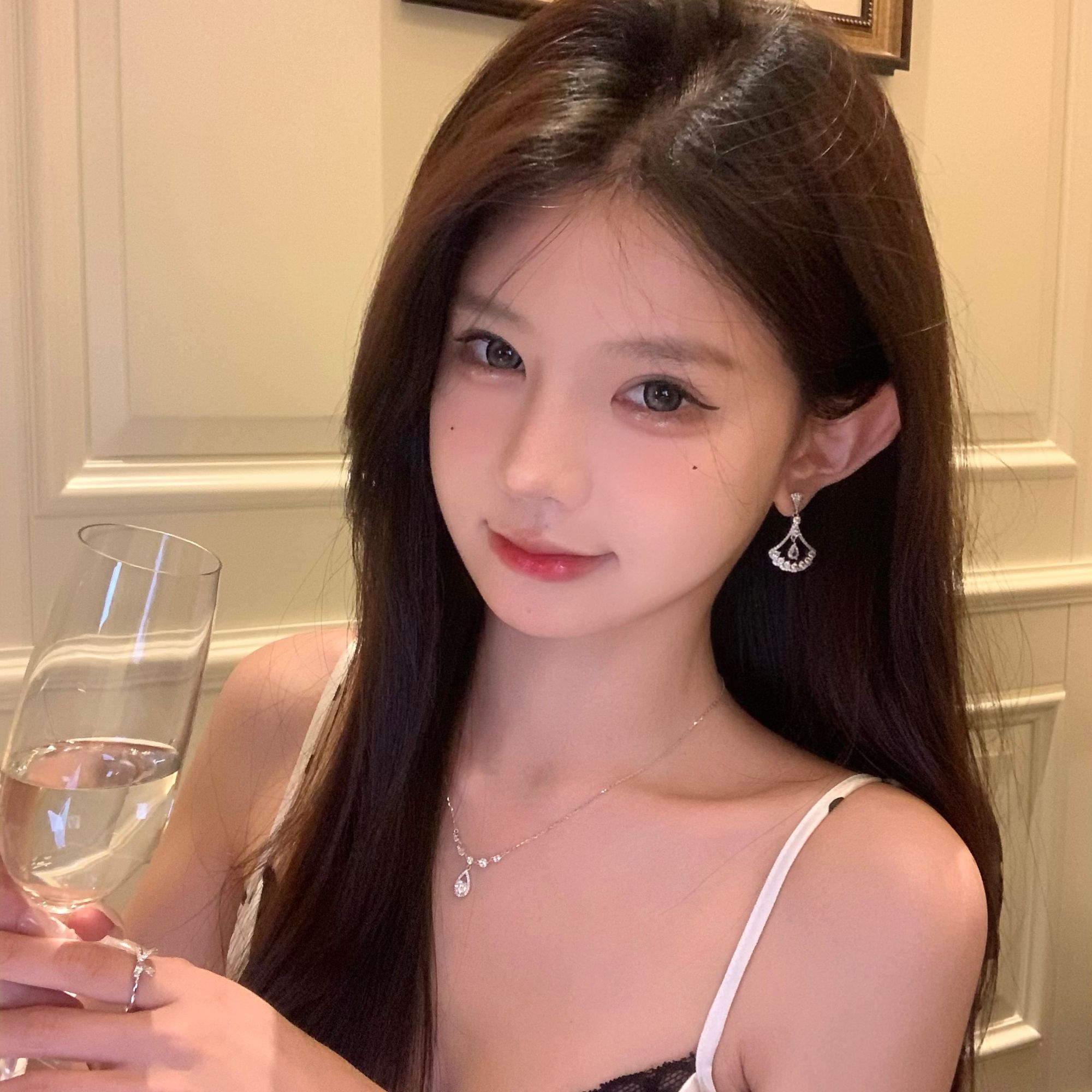 合金耳饰 轻氧少女 设计感扇形流苏耳环精致小众轻奢高级感耳饰