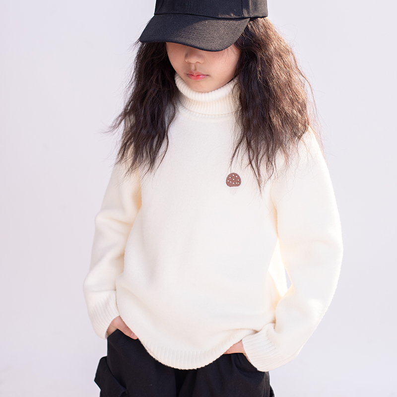 【妈妈的爱】男女童加绒加厚毛衣2025新款秋冬针织一体绒C9999