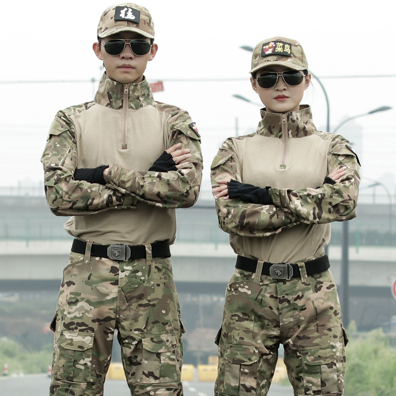 迷彩服男款爆款2025新款迷彩蛙服套装战术户外工作服全套防刮耐磨