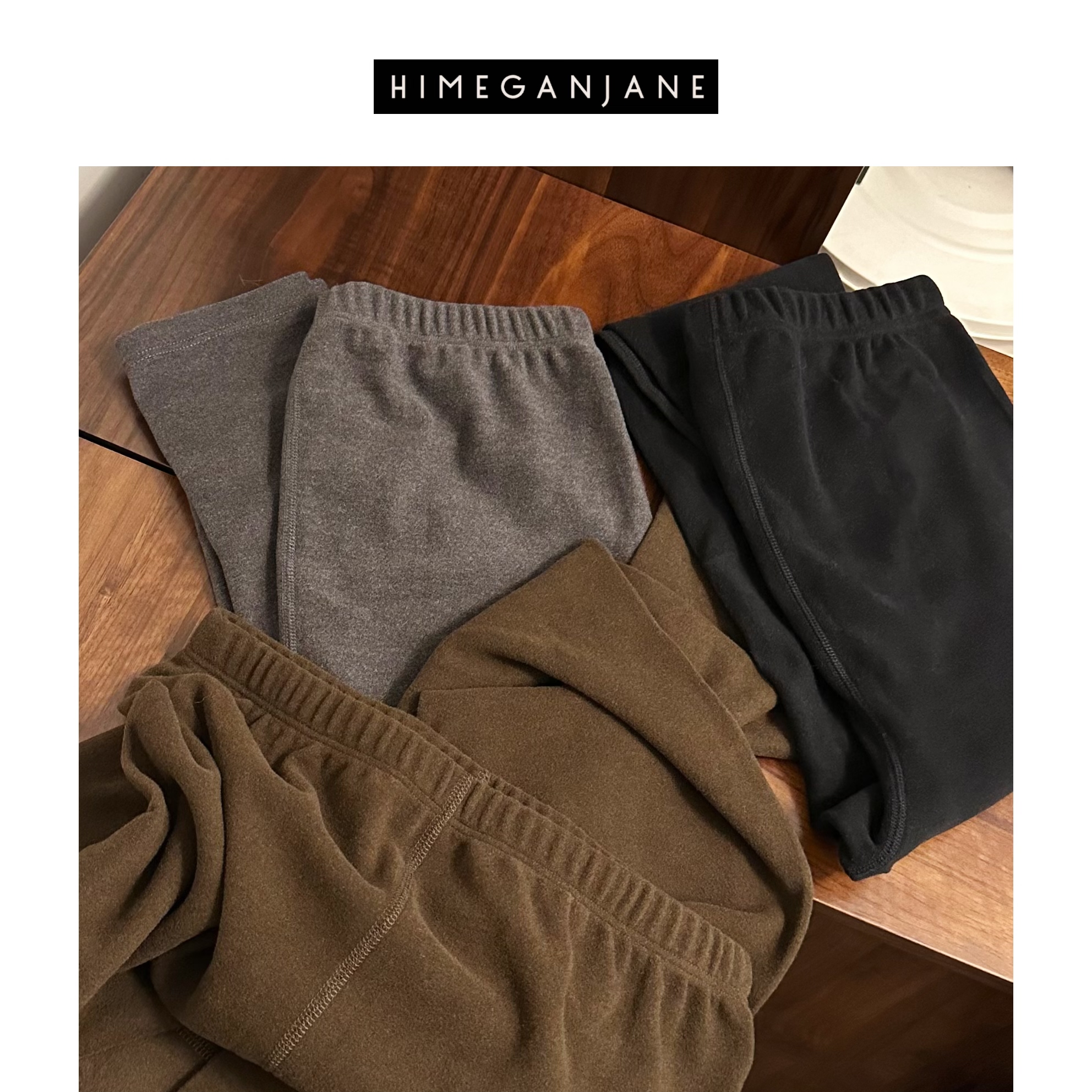 HIMEGANJANE慕斯无骨舒适感保暖打底裤62413