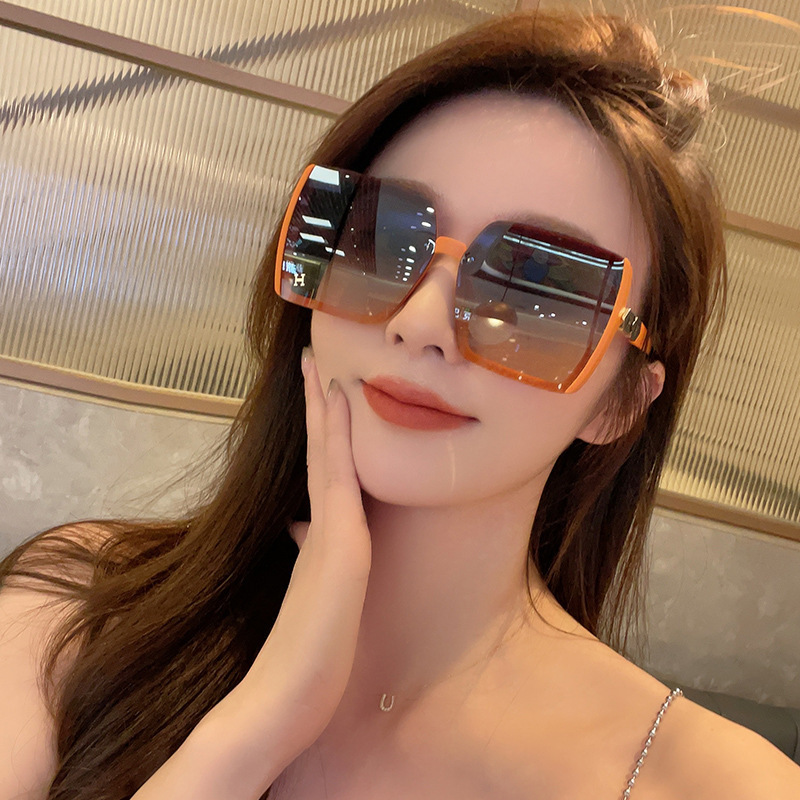 2025新款韩版潮大脸显瘦墨镜女士高级感防紫外线防晒大框太阳眼镜