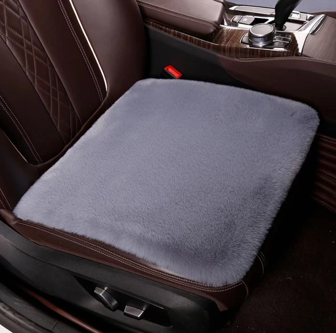 汽车坐垫冬季毛绒舒适保暖加厚兔长毛车坐垫屁垫单个通用座垫车垫