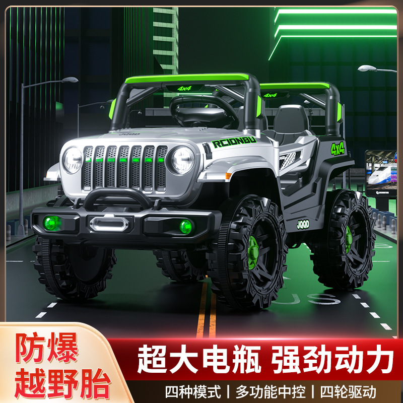 炫酷运动儿童电动车带遥控小孩宝宝四轮越野车可坐人电动玩具车