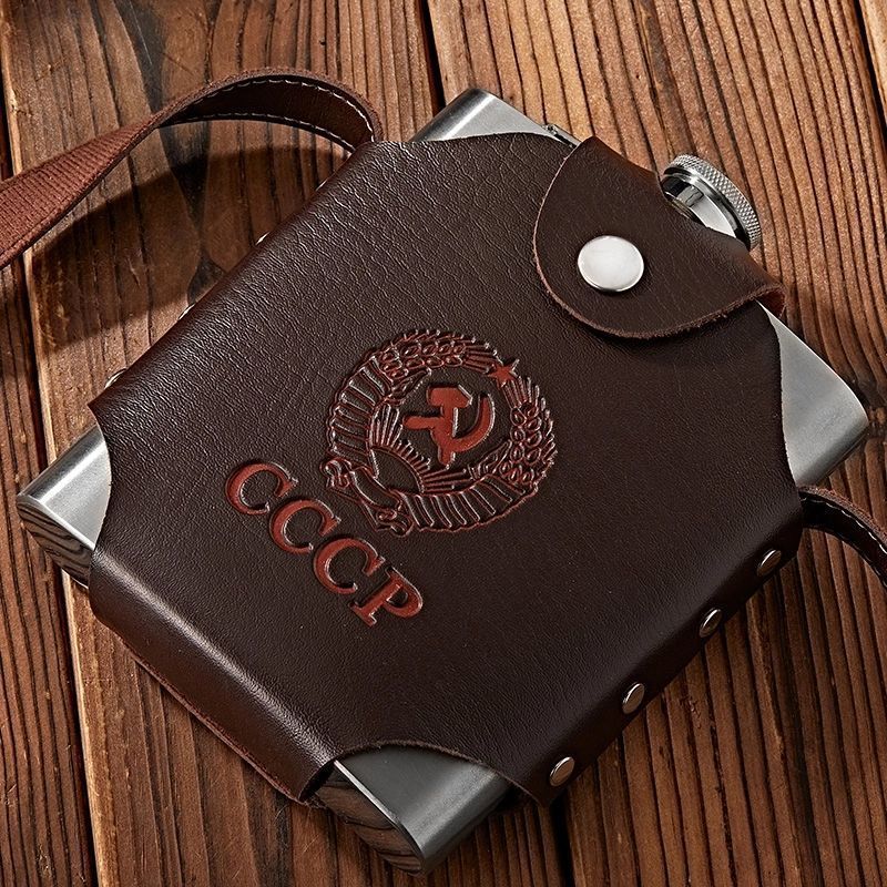 304不锈钢加厚酒壶装酒钢酒壶钢壶便携酒壶随身背酒壶户外酒壶