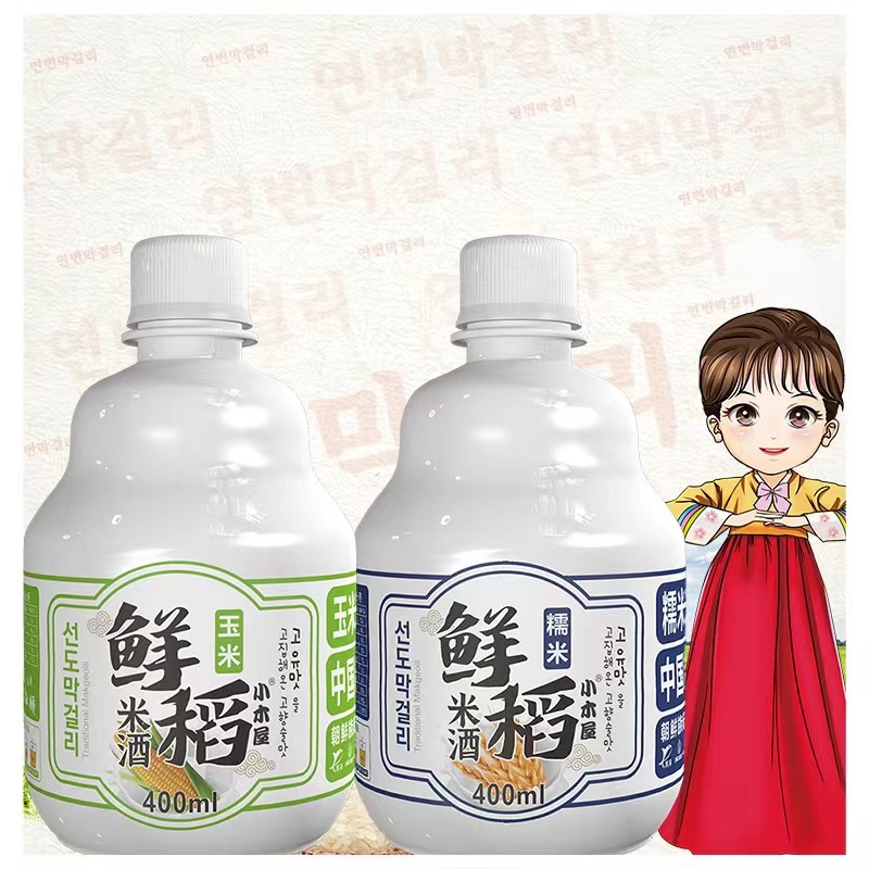 小木屋米酒延边朝鲜族传统米酒糯米酒低度米酒400ml*6瓶送礼盒