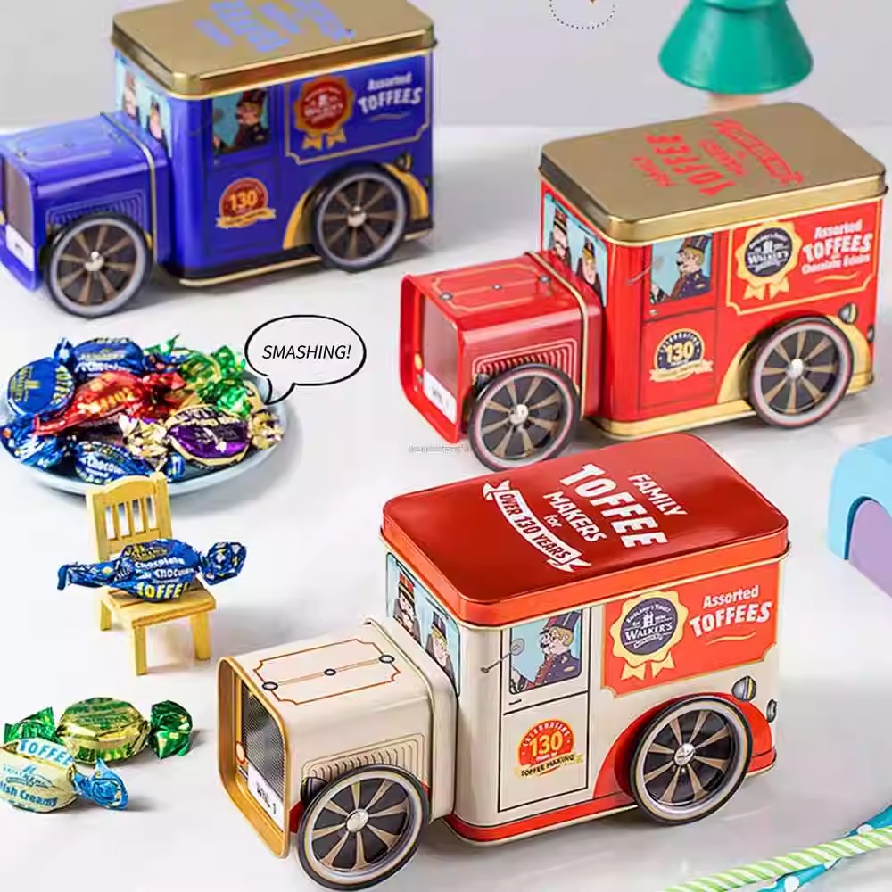 沃尔克斯英国进口太妃糖130周年小汽车铝罐纪念款儿童伴手礼158g