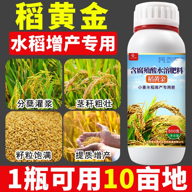 稻黄金2代增产增收壮秧分蘖抗倒高产水稻灌浆王稻黄金水稻专用肥