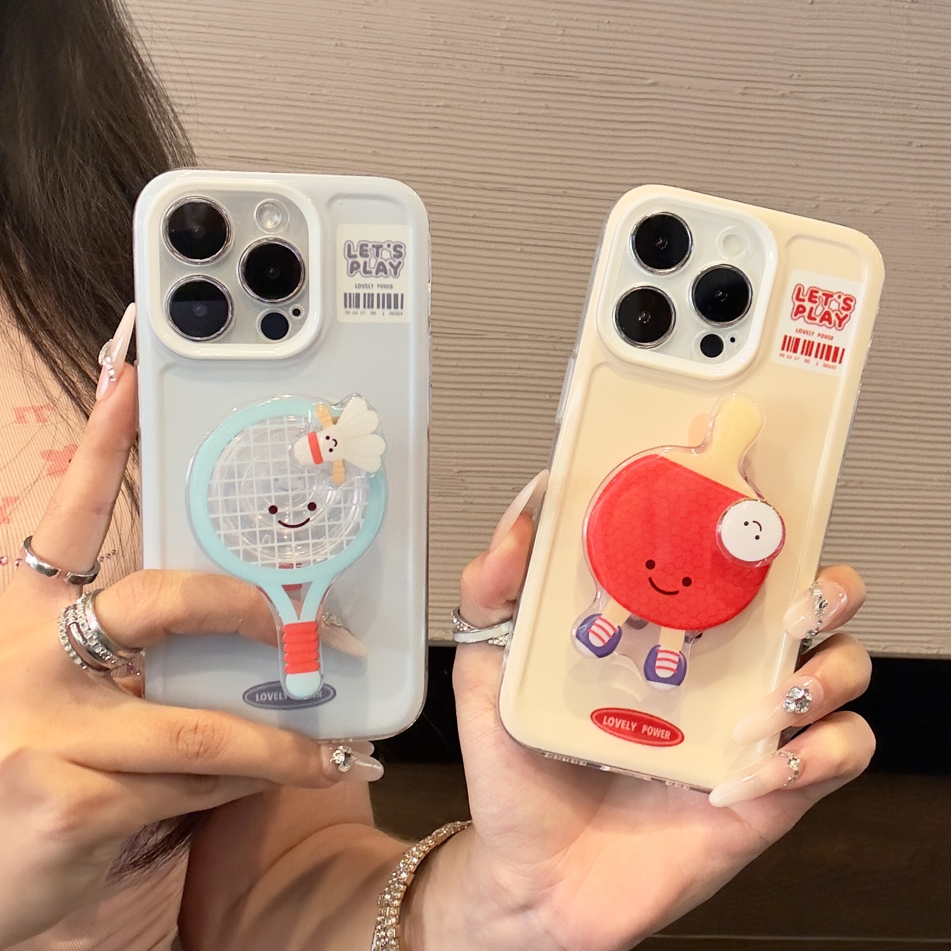 奥菲顿爆款羽毛乒乓球拍适用iPhone15苹果13支架手机壳14华为小米