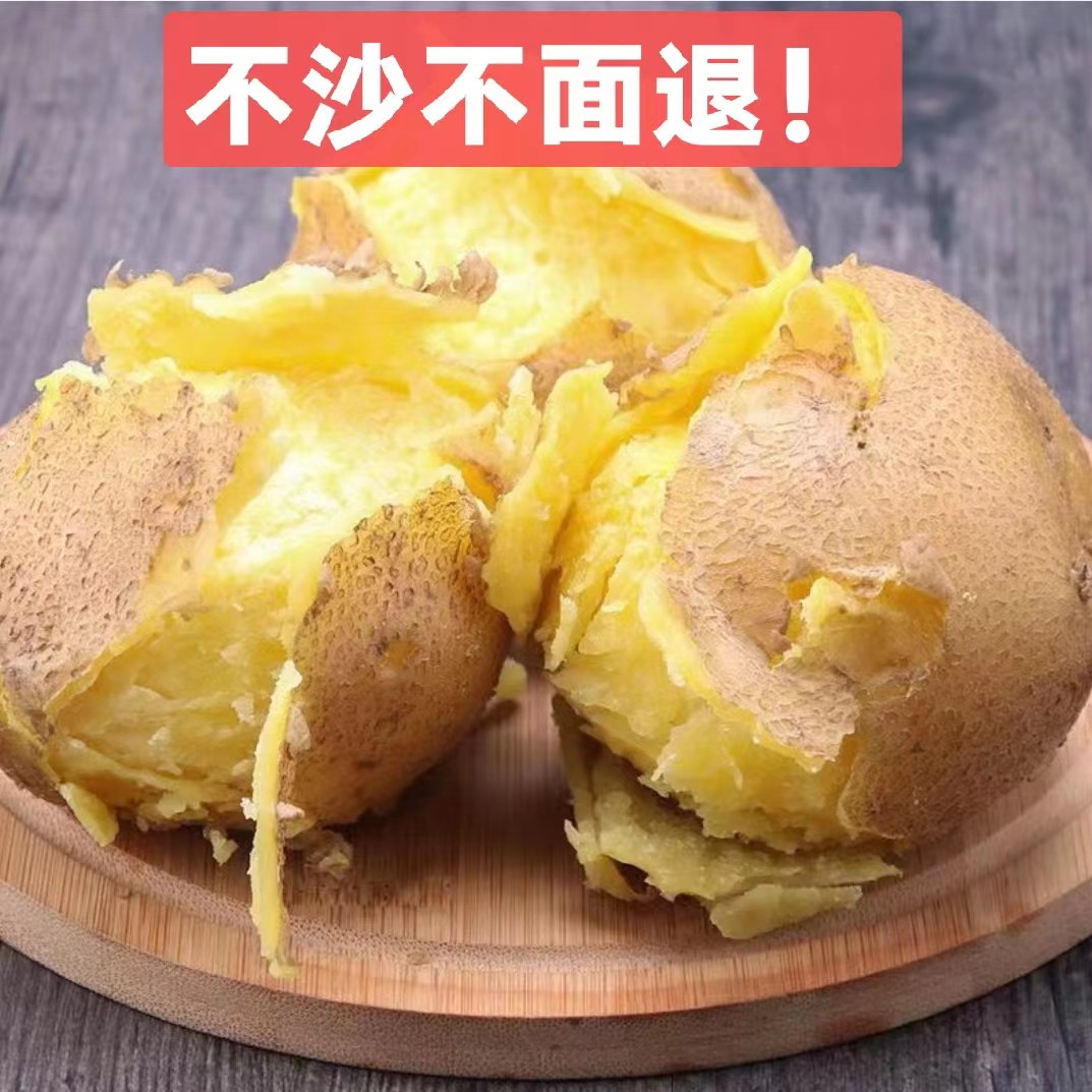 2025甘肃定西旱沙地土豆新鲜现挖马铃薯黄皮黄心洋芋净重包邮