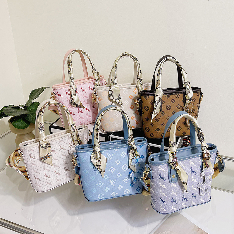 手工diy材料包托特包包女高级质感小众自制单肩斜挎包潮水桶包