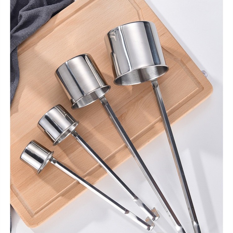 不锈钢酒提扁柄酒提量酒器无磁加厚宽柄提子扁柄打酒勺酒打酒提勺