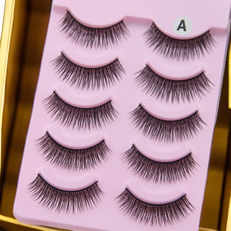 （配自粘免胶胶条）假睫毛浓密长款自然仿真胶条款假睫毛日常影楼款