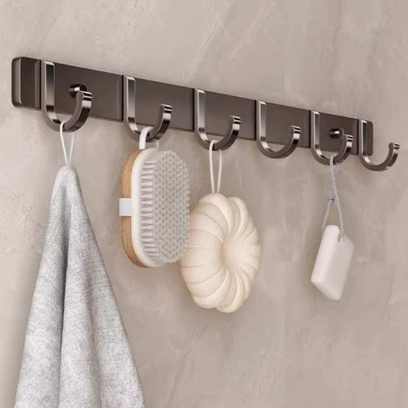 轻奢挂钩强力粘胶承重免打孔卫生间浴室粘钩墙壁门后无痕衣服挂钩