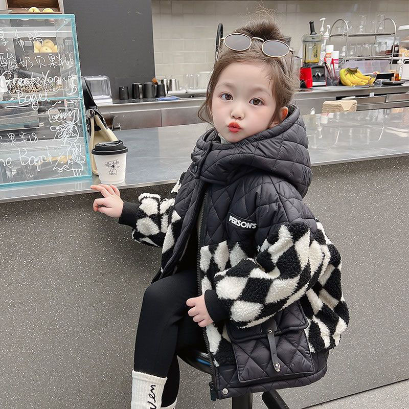 加厚女童棉服2024新款洋气宝宝棉衣冬季女孩冬款棉袄儿童冬装外套