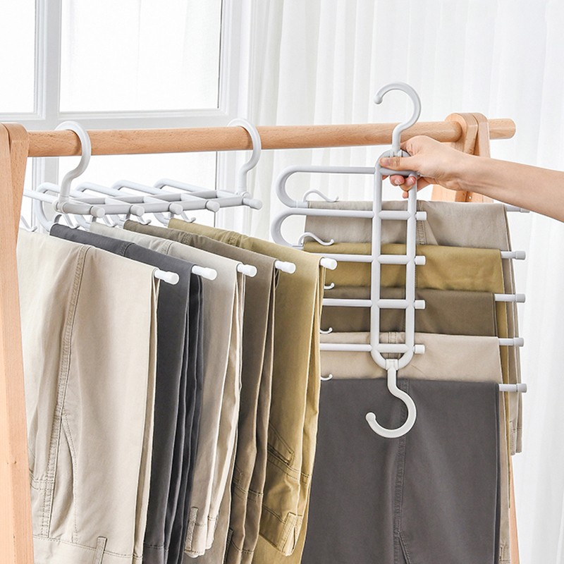 家之物语可折叠裤挂架裤架多功能多层防滑衣服挂裤子架无痕晾衣架