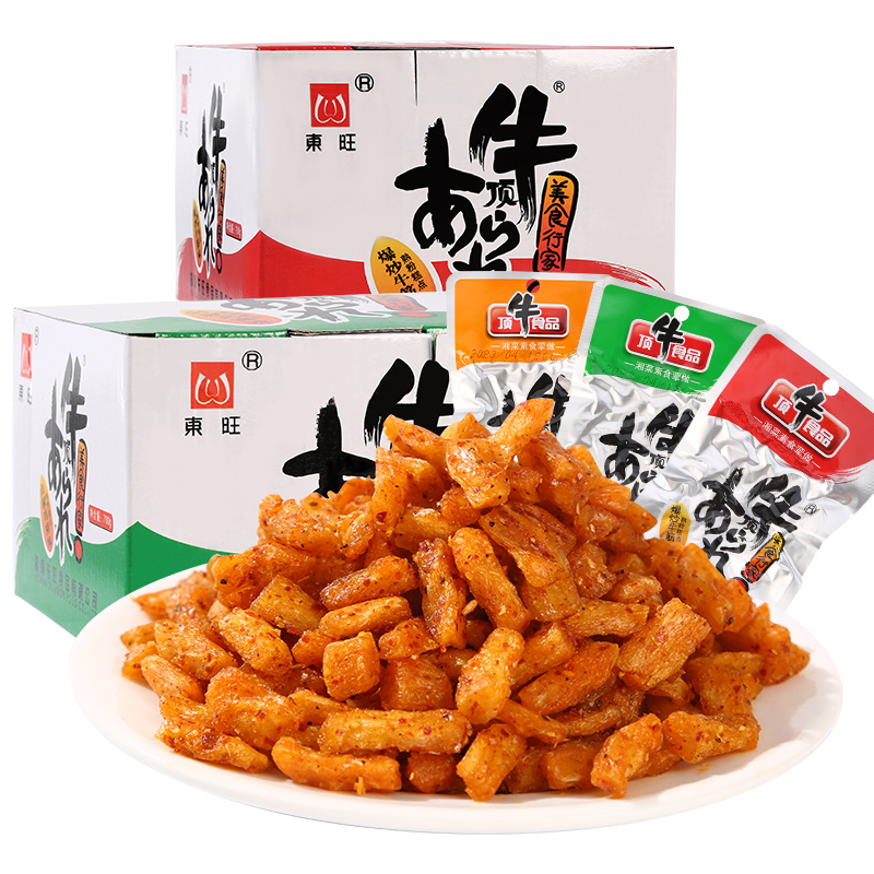 顶牛素牛筋辣条8090后怀旧儿时经典麻辣味小零食小吃休闲解馋食品