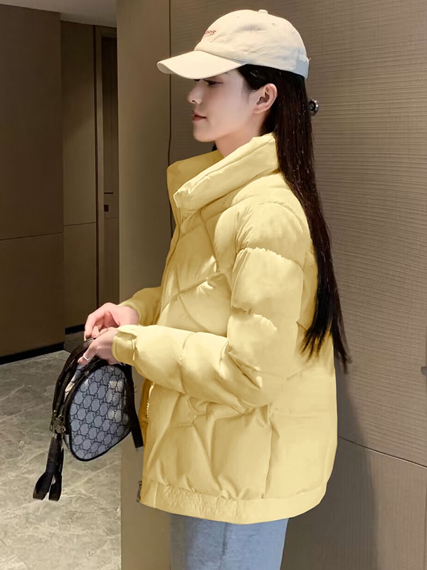 棉服女2025立领韩版加厚保暖宽松百搭休闲时尚显瘦大码冬季棉袄女