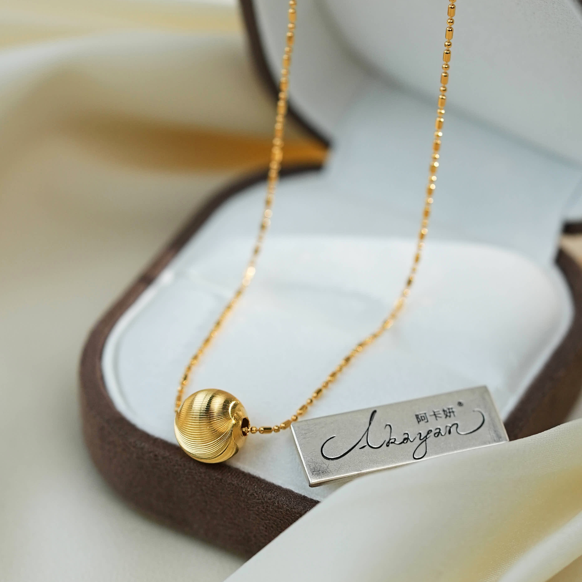 阿卡妍 链子925银 精致爆闪珠项链轻奢时尚个性百搭时尚小众坠链