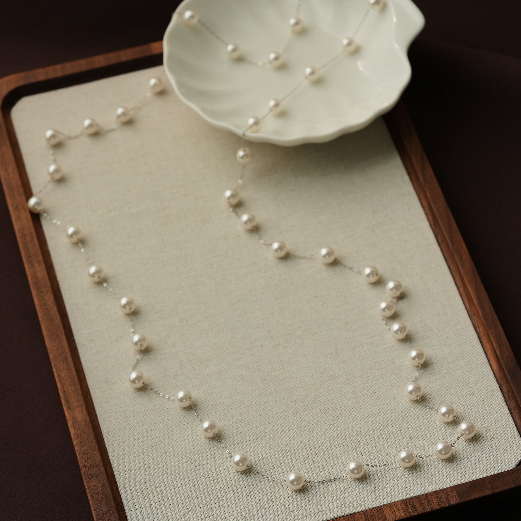 阿卡妍 链子925银 120cm超长满天星项链秋冬百搭经典多戴女毛衣链