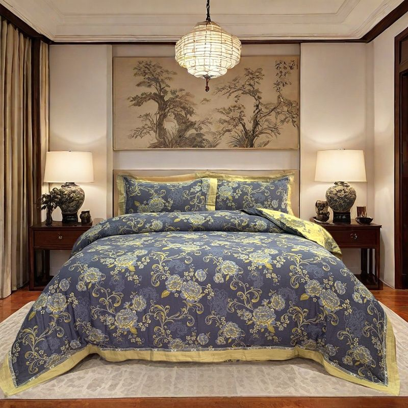 【镂空款大合集】轻奢风全棉色织双层纱温暖居家柔软复古四件套加厚