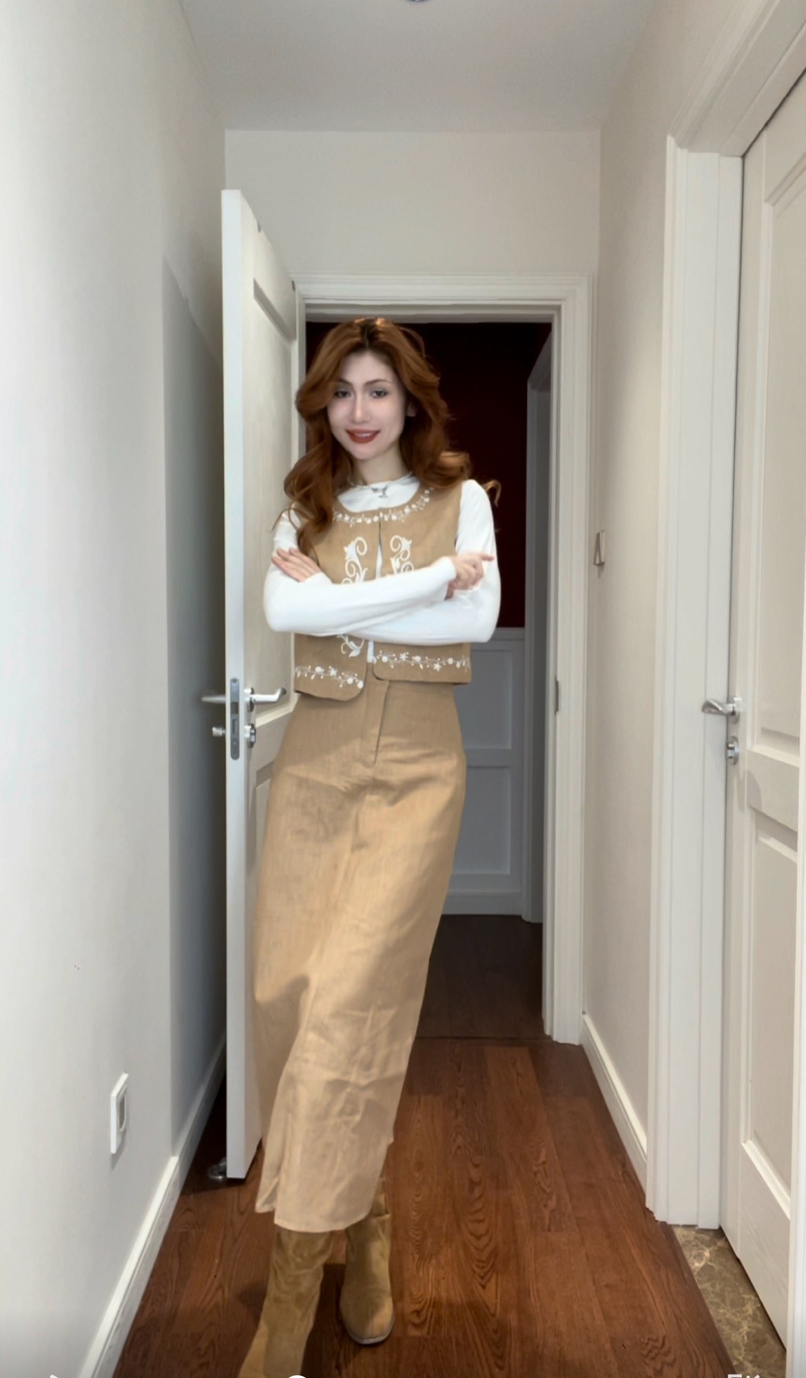 早秋新款刺绣套装时尚民族风（长袖）