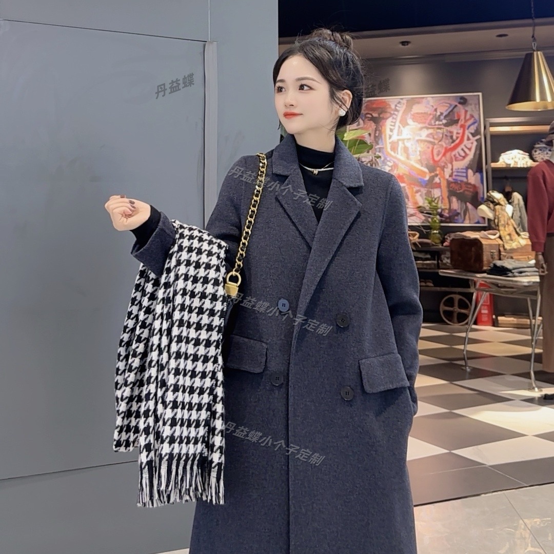 【小姨专属】小个子轻奢中长款显瘦气质双面呢羊毛大衣2216