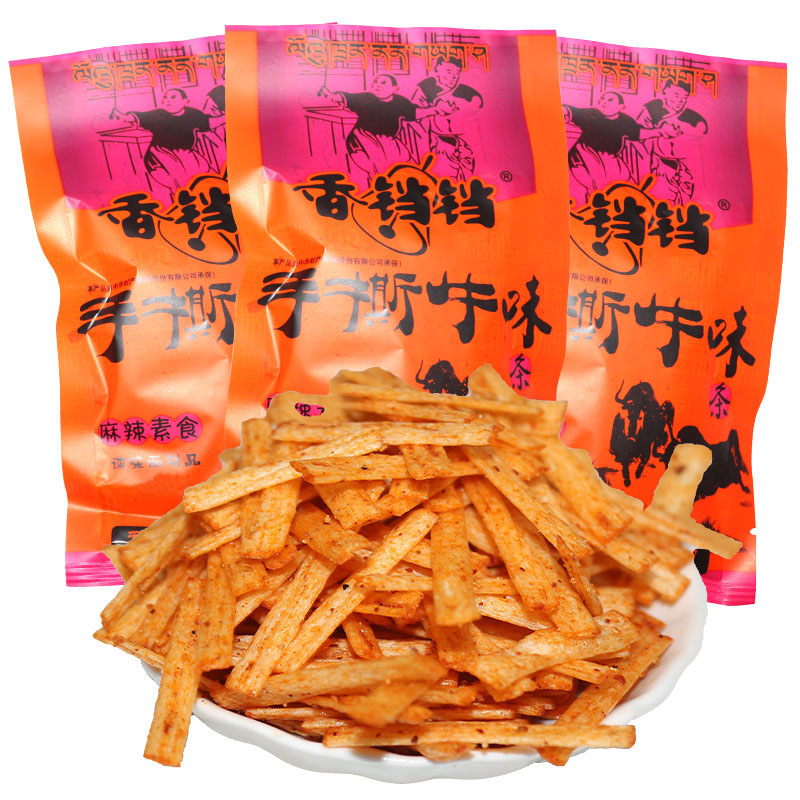 香铛铛手撕牛味辣条18克每包8090童年儿时怀旧零食小时候校园食品