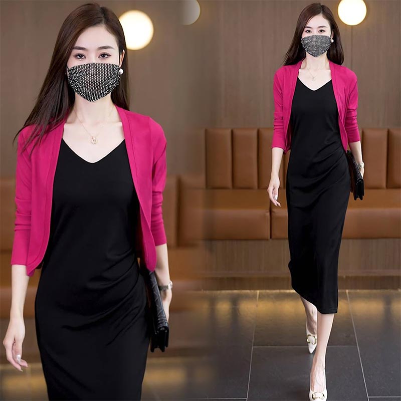 2025春针织衫外套新款长袖时尚上衣女气质外搭开衫宽松百搭洋气