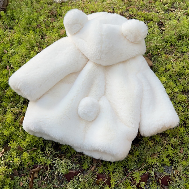 女童外套男童棉衣宝宝毛毛绒上衣儿童洋气秋冬装保暖韩版可爱棉袄