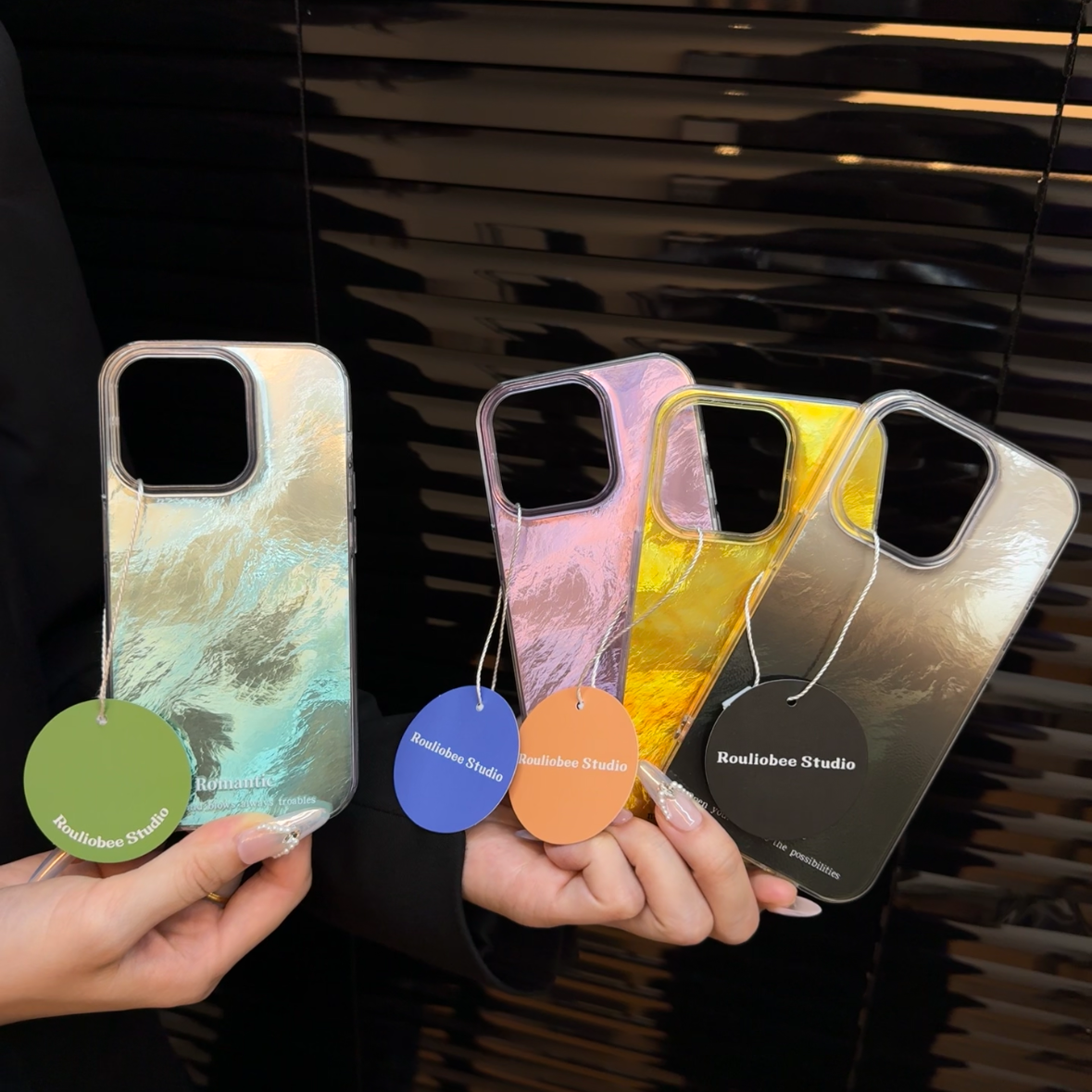 欧克里里折纸续金山光油适用苹果17/16promax漩涡壳华为小米oppo