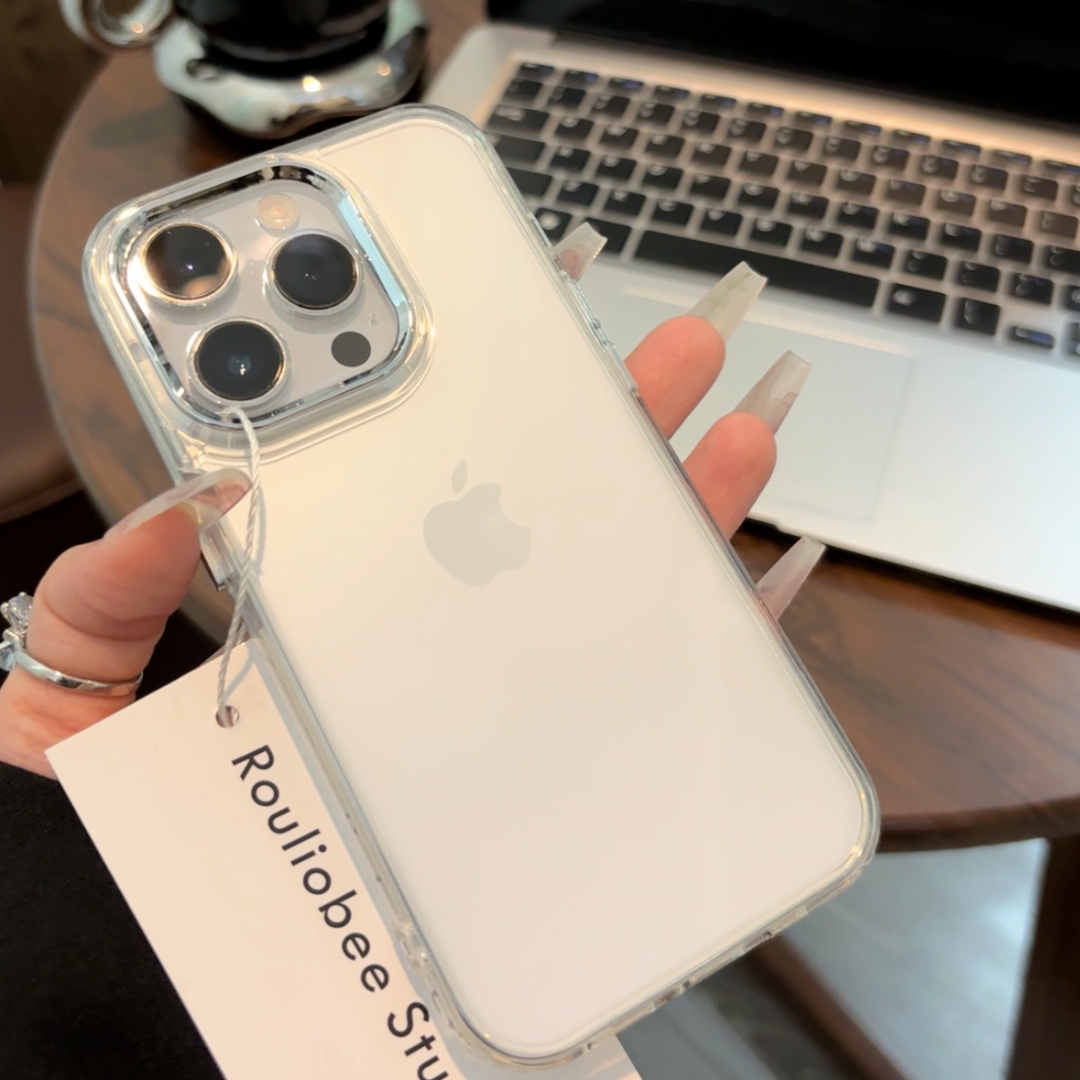 高颜值高透轻奢透明框苹果17手机壳iphone15/16promax防摔13/14套