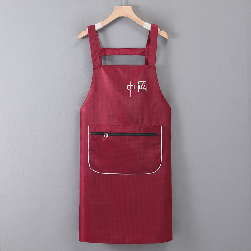 冰丝围裙2023新款围裙夏款超轻薄长款夏天围腰超薄透气工作服围裙