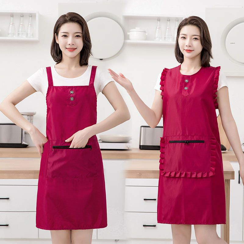 高档围裙防尘防污防静电围裙不粘毛防水无袖好洗速干工厂上班车间