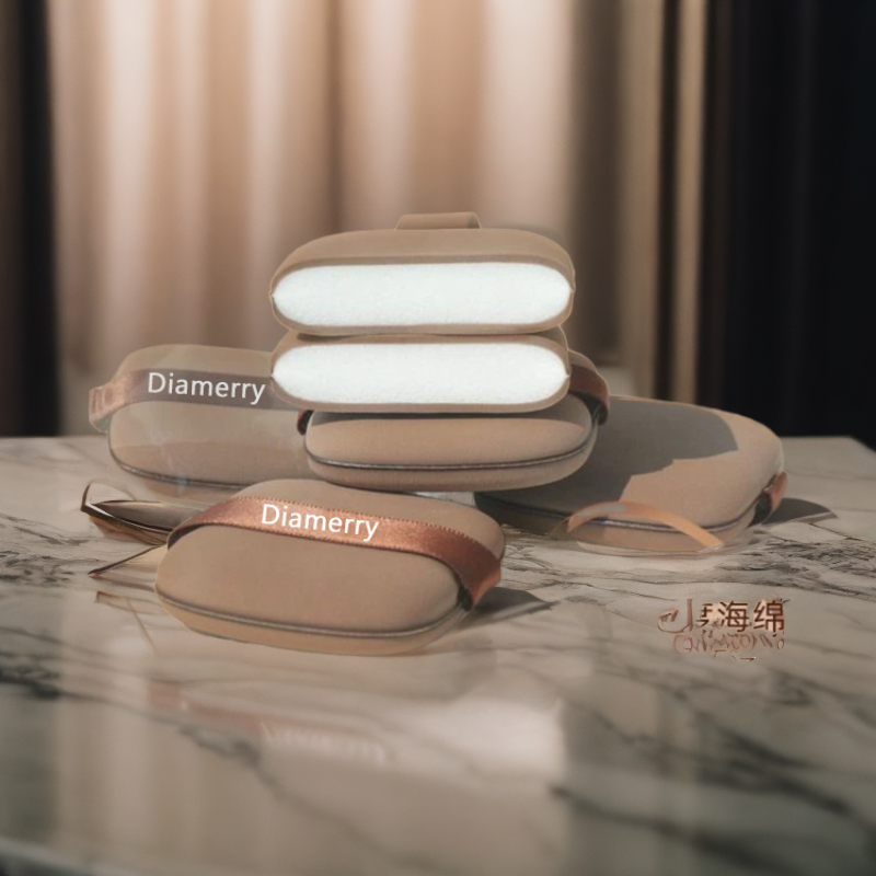 Diamerry超软巧克力气垫粉扑不卡粉绒面粉饼粉扑干湿两用化妆粉扑