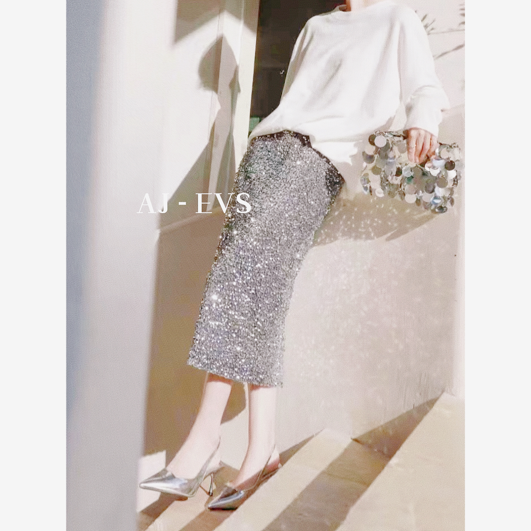 AJ-EVS【夜空中最亮的星·重工进口亮片半裙】