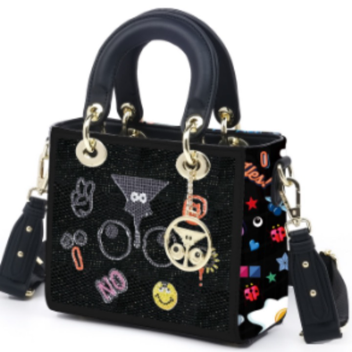 小田姐姐【EYE THEME】大眼睛戴妃包包2718黑色