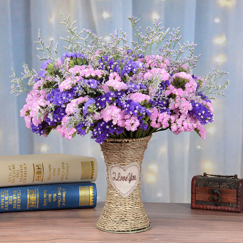 真花鲜花干花花束花束干花【送花篮】家庭插花自然风干真花养护简单