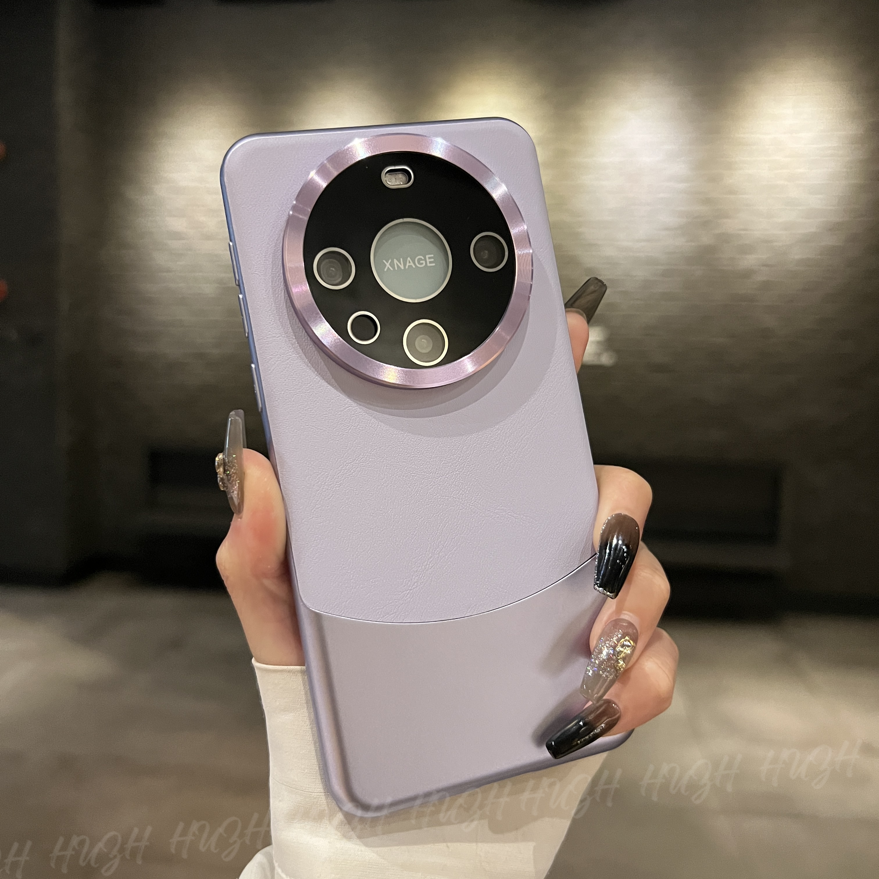 适用于华为mate60/70pro镜头全包手机壳mate60/70时尚皮质防摔壳