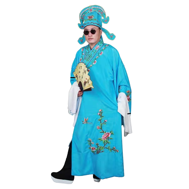 祝英台衣+帽梁山伯小生衣古装越剧京剧戏剧黄梅戏服装戏曲用品