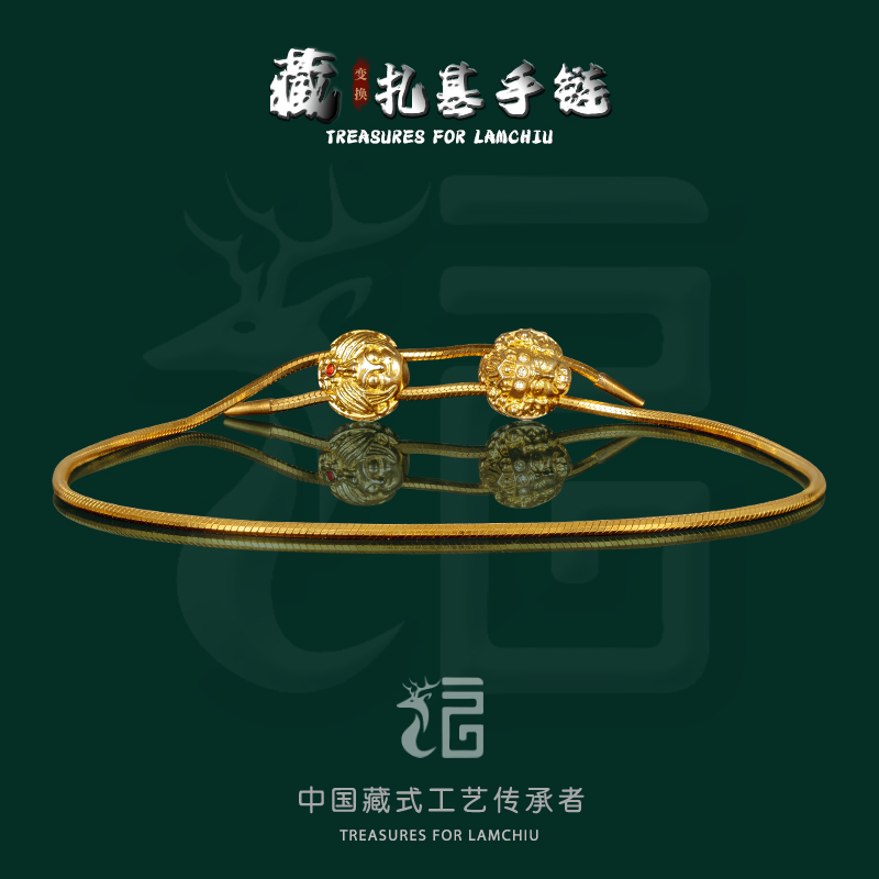 钛钢手链 百搭万用扎基款可调节钛钢真金电镀升级八角蛇骨手链