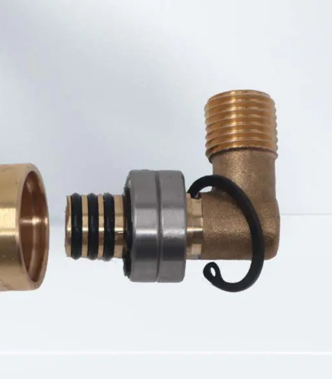 打药机双轴承旋转活接，90度弯头打药管铜接头