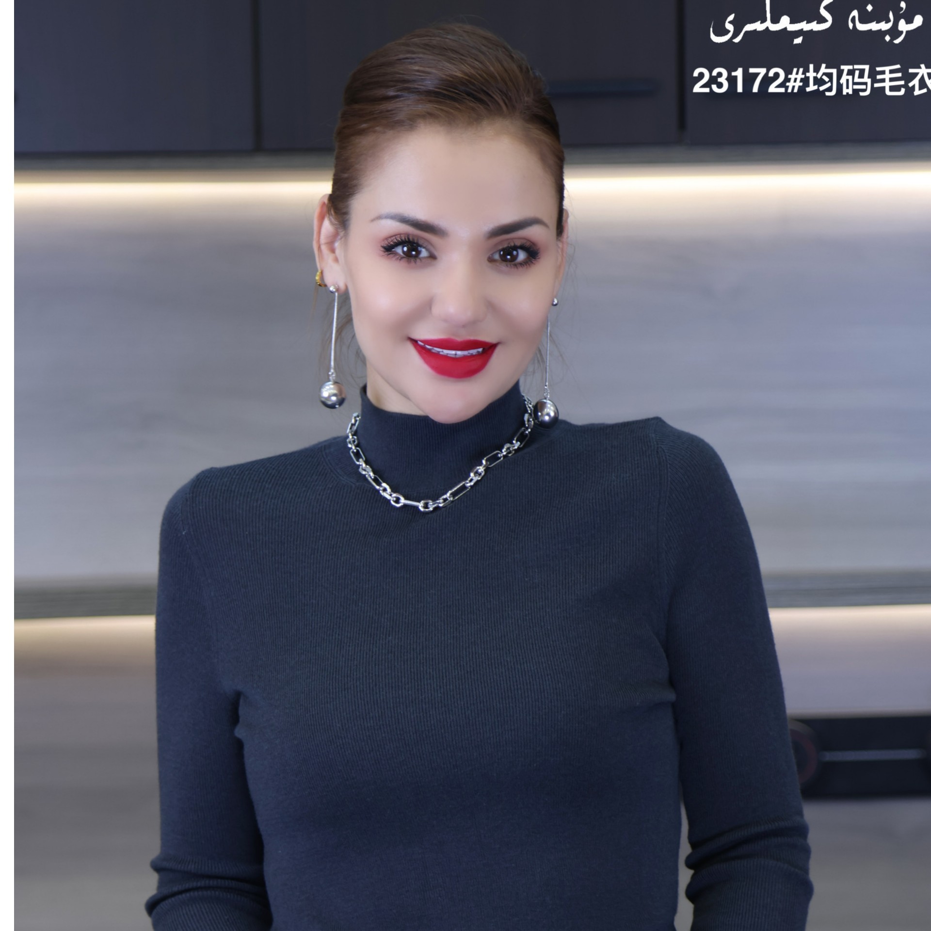 MUBINE 秋冬爆款简约百搭半高领羊毛针织打底衫 23172（特价）